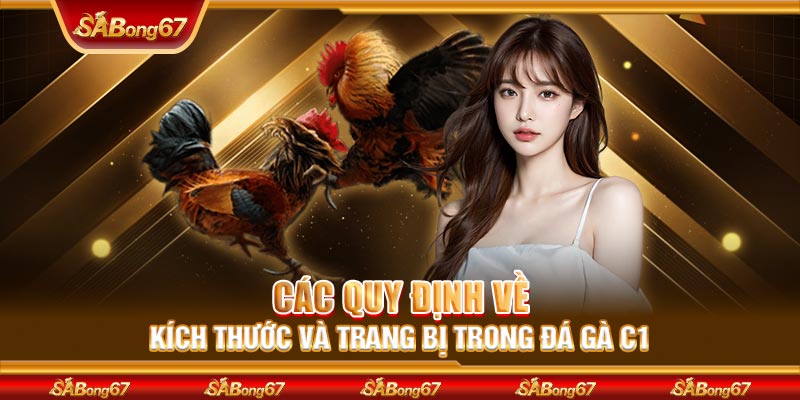 Các quy định về kích thước và trang bị trong đá gà C1